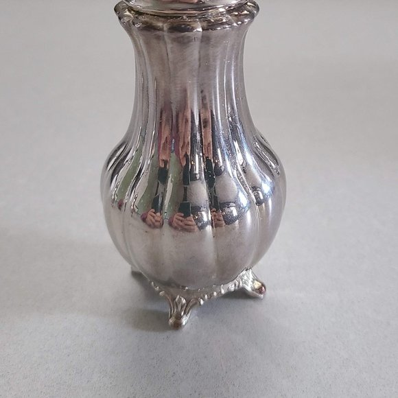 Vintage Oxford Silver Plated Salt / Pepper Shaker 409 SP Lead 4-Hole - Picture 5 of 11